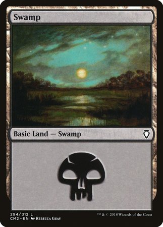 Swamp (294) [Commander Anthology Volume II] | Exor Games Bridgewater