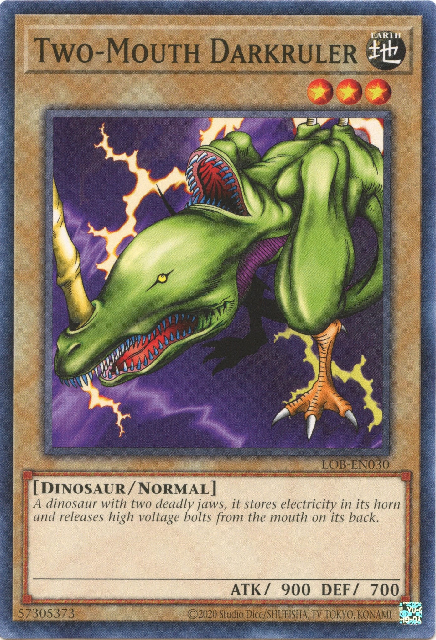 Two-Mouth Darkruler (25th Anniversary) [LOB-EN030] Common | Exor Games Bridgewater