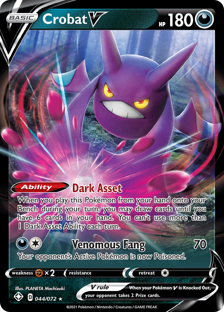 Crobat V (044/072) [Sword & Shield: Shining Fates] | Exor Games Bridgewater