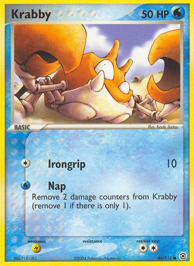 Krabby (66/112) [EX: FireRed & LeafGreen] | Exor Games Bridgewater