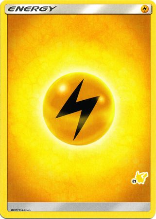 Lightning Energy (Pikachu Stamp #21) [Battle Academy 2020] | Exor Games Bridgewater