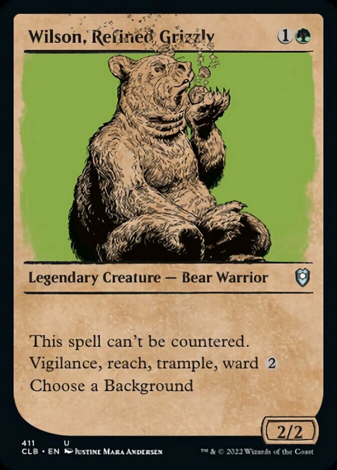 Wilson, Refined Grizzly (Showcase) [Commander Legends: Battle for Baldur's Gate] | Exor Games Bridgewater