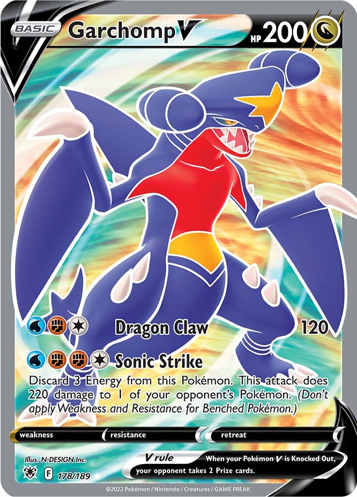 Garchomp V (178/189) [Sword & Shield: Astral Radiance] | Exor Games Bridgewater