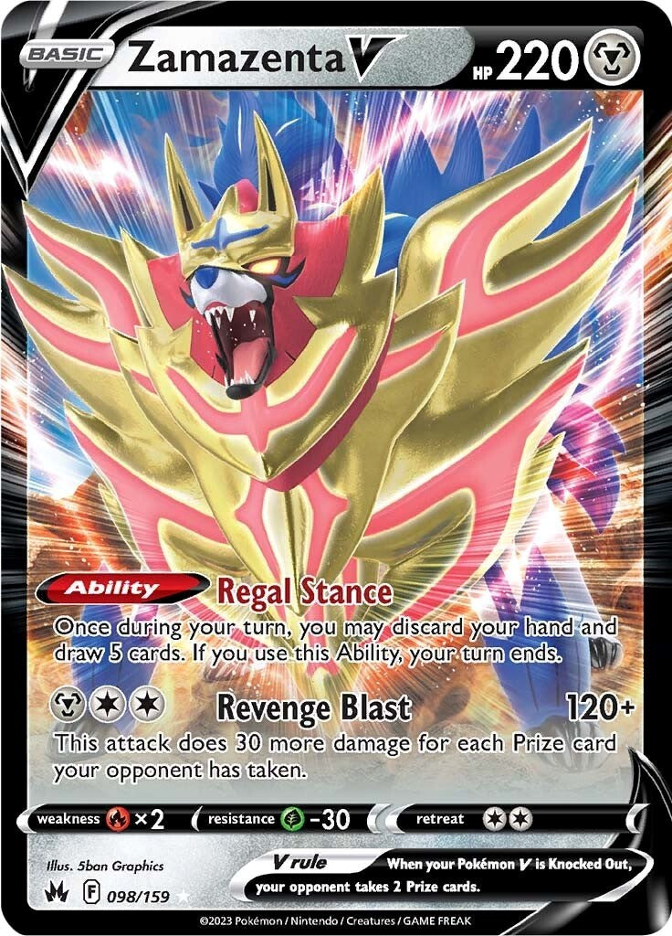 Zamazenta V (098/159) [Sword & Shield: Crown Zenith] | Exor Games Bridgewater