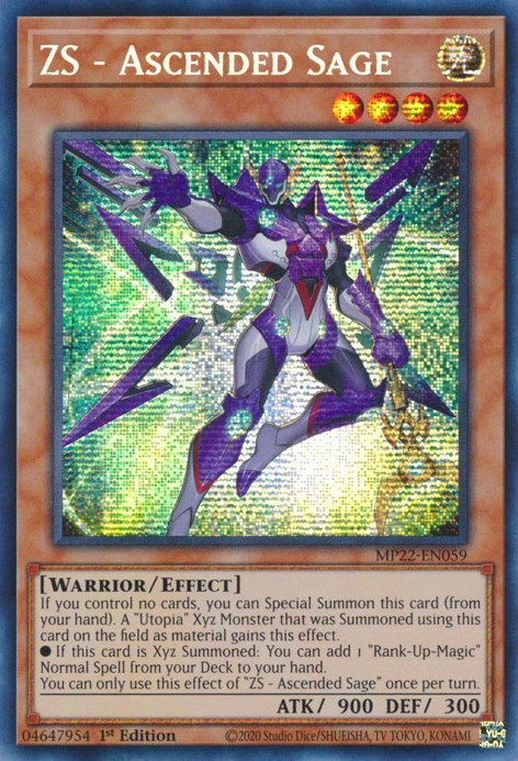 ZS - Ascended Sage [MP22-EN059] Prismatic Secret Rare | Exor Games Bridgewater