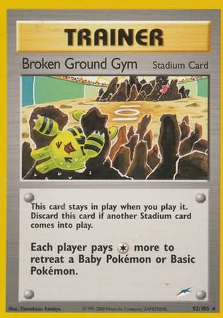 Broken Ground Gym (92/105) [Neo Destiny Unlimited] | Exor Games Bridgewater