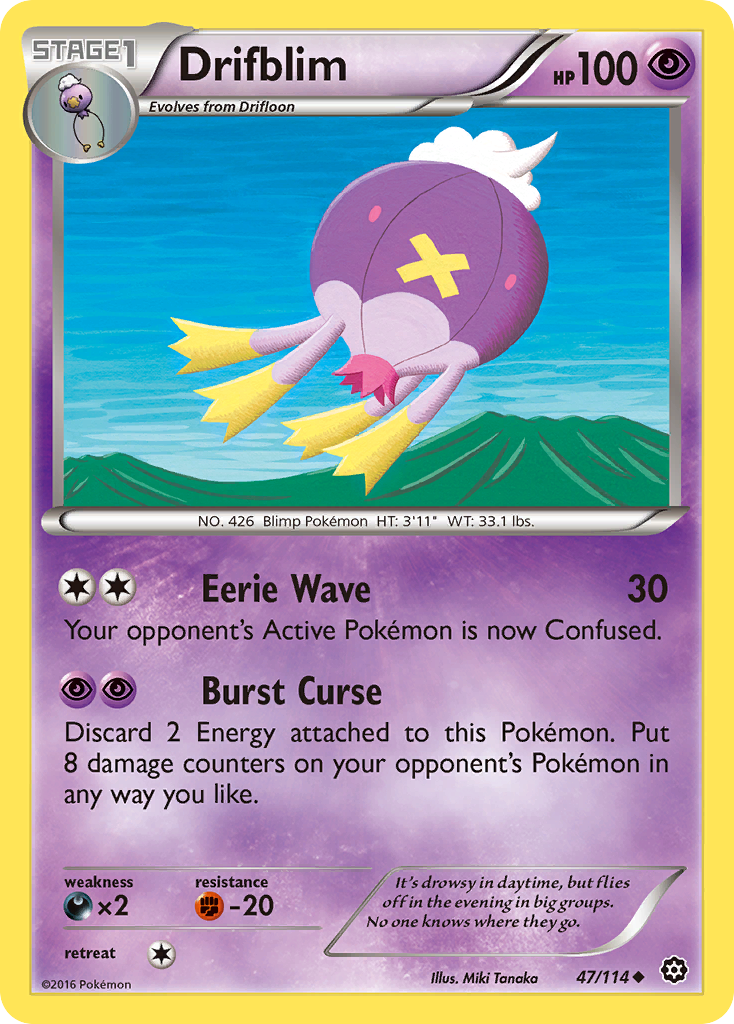 Drifblim (47/114) [XY: Steam Siege] | Exor Games Bridgewater