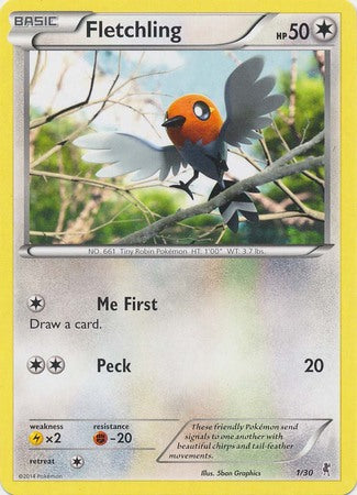 Fletchling (1/30) [XY: Trainer Kit 1 - Bisharp] | Exor Games Bridgewater