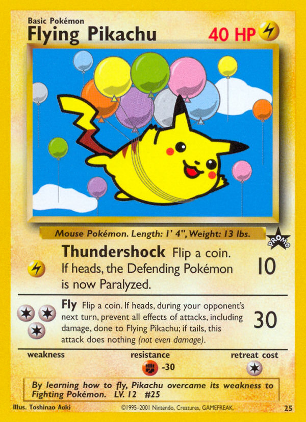 Flying Pikachu (25) [Wizards of the Coast: Black Star Promos] | Exor Games Bridgewater