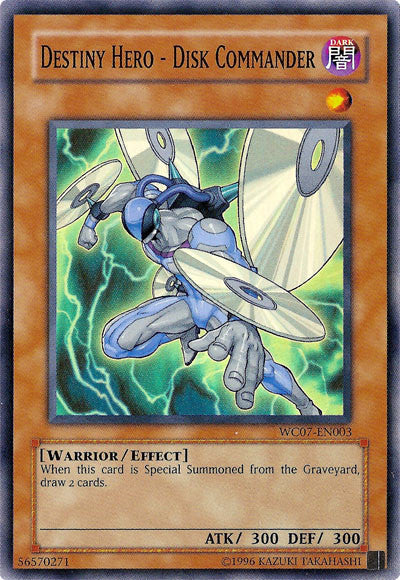 Destiny HERO - Disk Commander [WC07-EN003] Super Rare | Exor Games Bridgewater