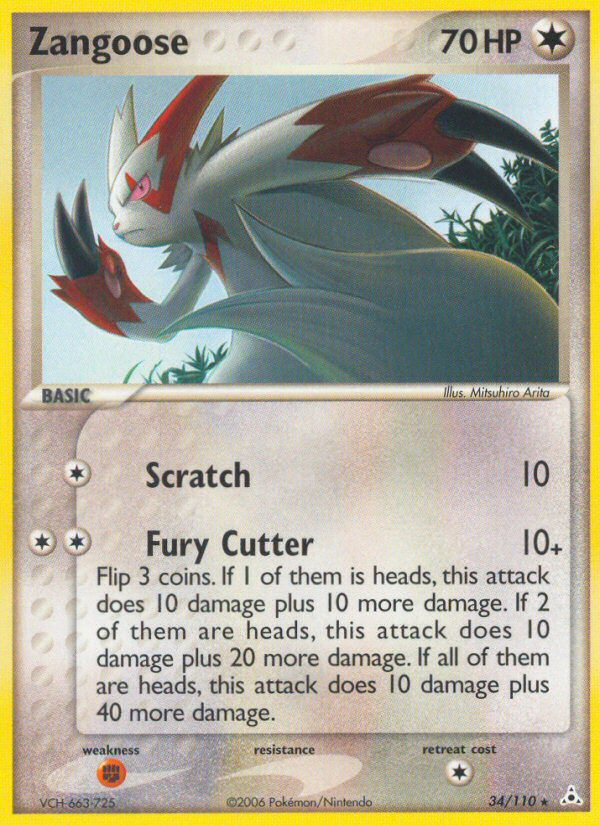 Zangoose (34/110) [EX: Holon Phantoms] | Exor Games Bridgewater