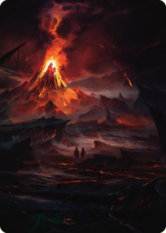 Valley of Gorgoroth Art Card [The Lord of the Rings: Tales of Middle-earth Art Series] | Exor Games Bridgewater