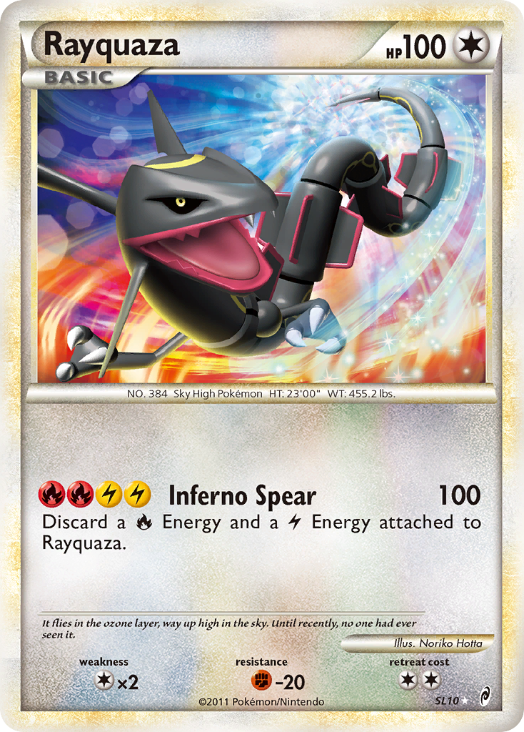 Rayquaza (SL10) [HeartGold & SoulSilver: Call of Legends] | Exor Games Bridgewater