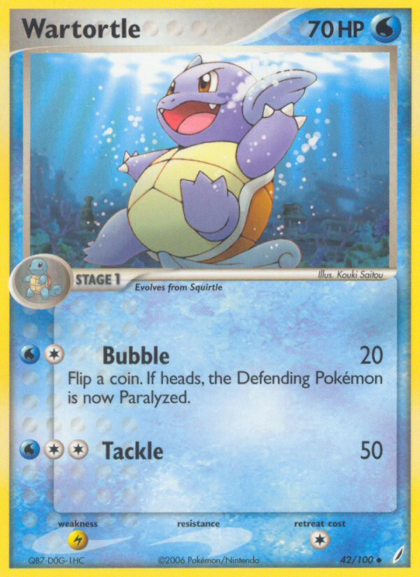 Wartortle (42/100) [EX: Crystal Guardians] | Exor Games Bridgewater