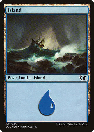 Island (72) [Duel Decks: Blessed vs. Cursed] | Exor Games Bridgewater