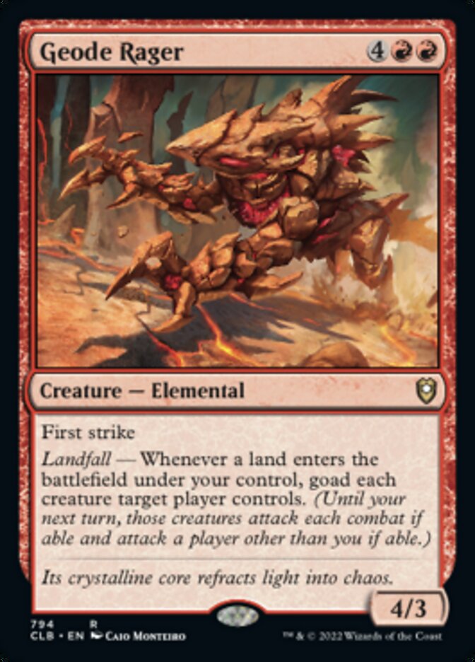 Geode Rager [Commander Legends: Battle for Baldur's Gate] | Exor Games Bridgewater