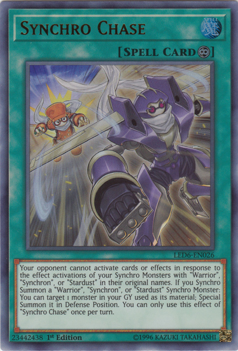 Synchro Chase [LED6-EN026] Ultra Rare | Exor Games Bridgewater