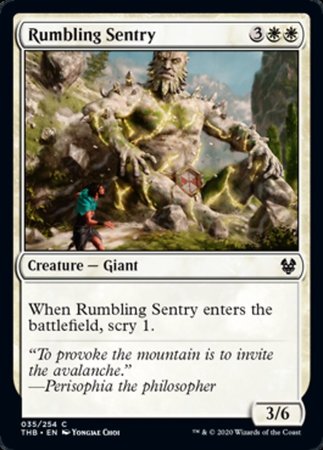 Rumbling Sentry [Theros Beyond Death] | Exor Games Bridgewater