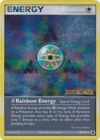 Rainbow Energy (88/101)(Delta Species) (Stamped) [EX: Dragon Frontiers] | Exor Games Bridgewater