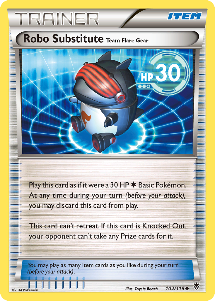 Robo Substitute Team Flare Gear (102/119) [XY: Phantom Forces] | Exor Games Bridgewater