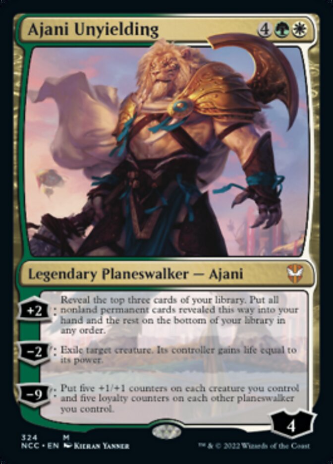 Ajani Unyielding [Streets of New Capenna Commander] | Exor Games Bridgewater