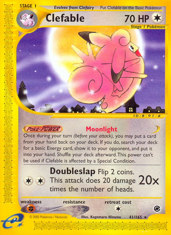 Clefable (41/165) [Expedition: Base Set] | Exor Games Bridgewater