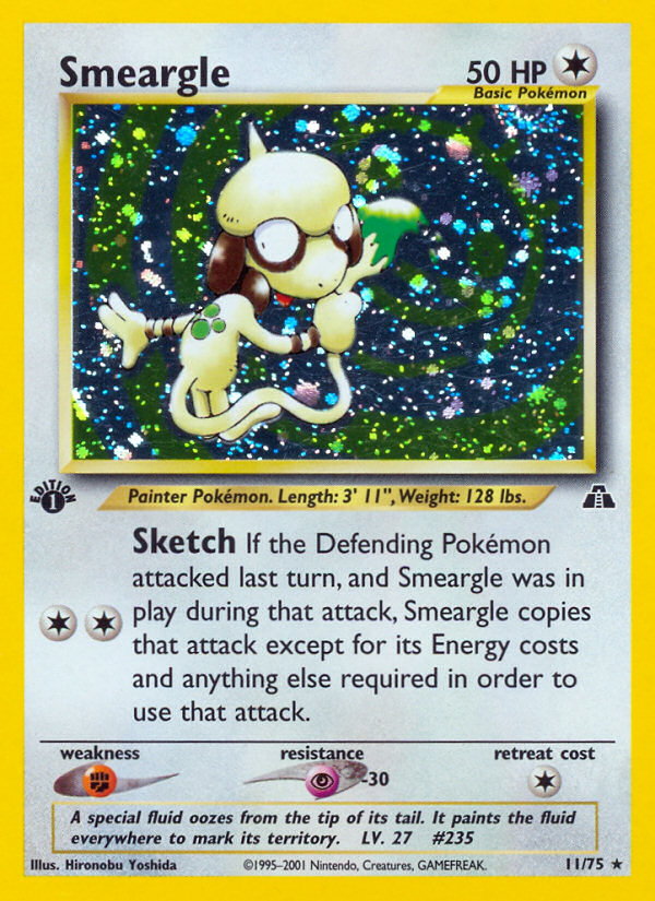 Smeargle (11/75) [Neo Discovery 1st Edition] | Exor Games Bridgewater