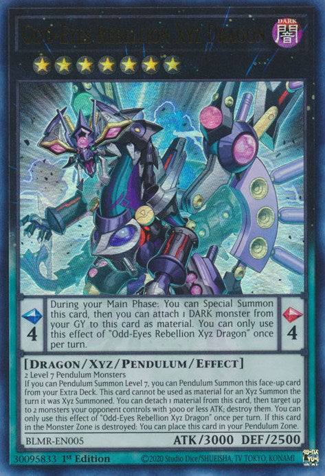 Odd-Eyes Rebellion Xyz Dragon [BLMR-EN005] Ultra Rare | Exor Games Bridgewater