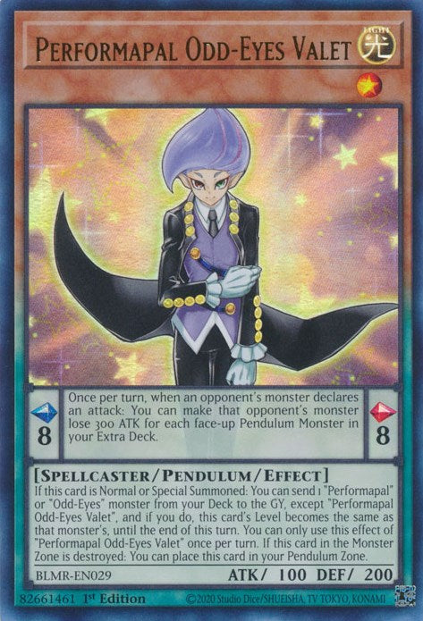 Performapal Odd-Eyes Valet [BLMR-EN029] Ultra Rare | Exor Games Bridgewater