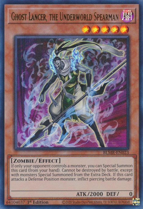 Ghost Lancer, the Underworld Spearman [BLMR-EN023] Ultra Rare | Exor Games Bridgewater