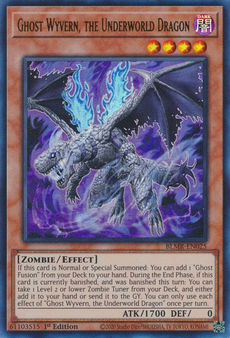 Ghost Wyvern, the Underworld Dragon [BLMR-EN025] Ultra Rare | Exor Games Bridgewater