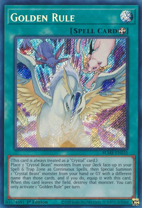 Golden Rule [BLMR-EN035] Secret Rare | Exor Games Bridgewater