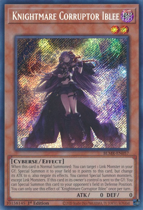 Knightmare Corruptor Iblee [BLMR-EN057] Secret Rare | Exor Games Bridgewater