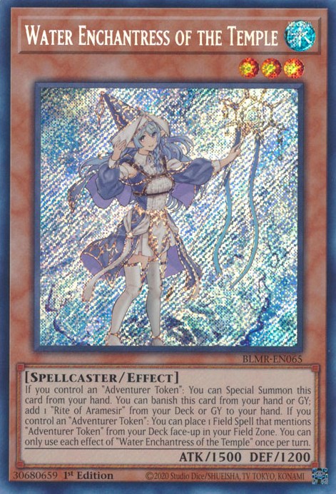 Water Enchantress of the Temple [BLMR-EN065] Secret Rare | Exor Games Bridgewater