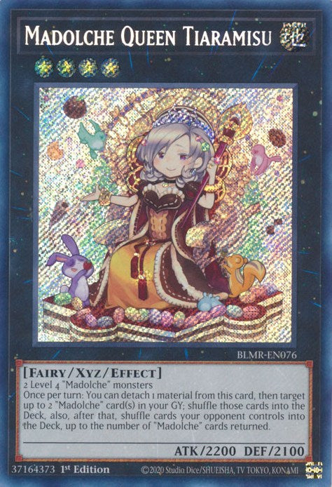 Madolche Queen Tiaramisu [BLMR-EN076] Secret Rare | Exor Games Bridgewater