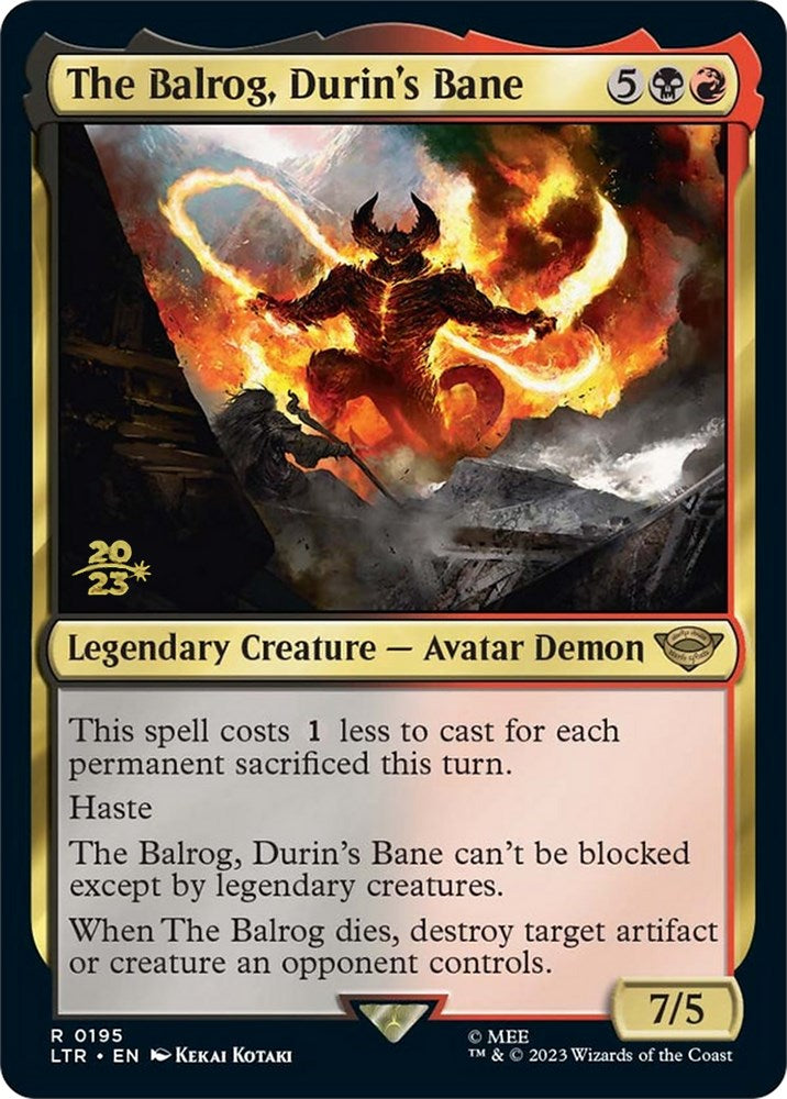 The Balrog, Durin's Bane [The Lord of the Rings: Tales of Middle-Earth Prerelease Promos] | Exor Games Bridgewater