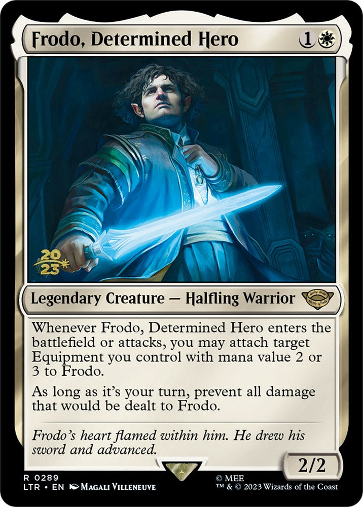 Frodo, Determined Hero [The Lord of the Rings: Tales of Middle-Earth Prerelease Promos] | Exor Games Bridgewater