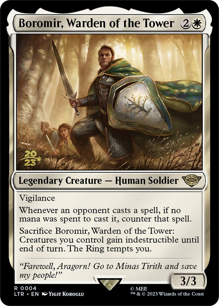 Boromir, Warden of the Tower [The Lord of the Rings: Tales of Middle-Earth Prerelease Promos] | Exor Games Bridgewater