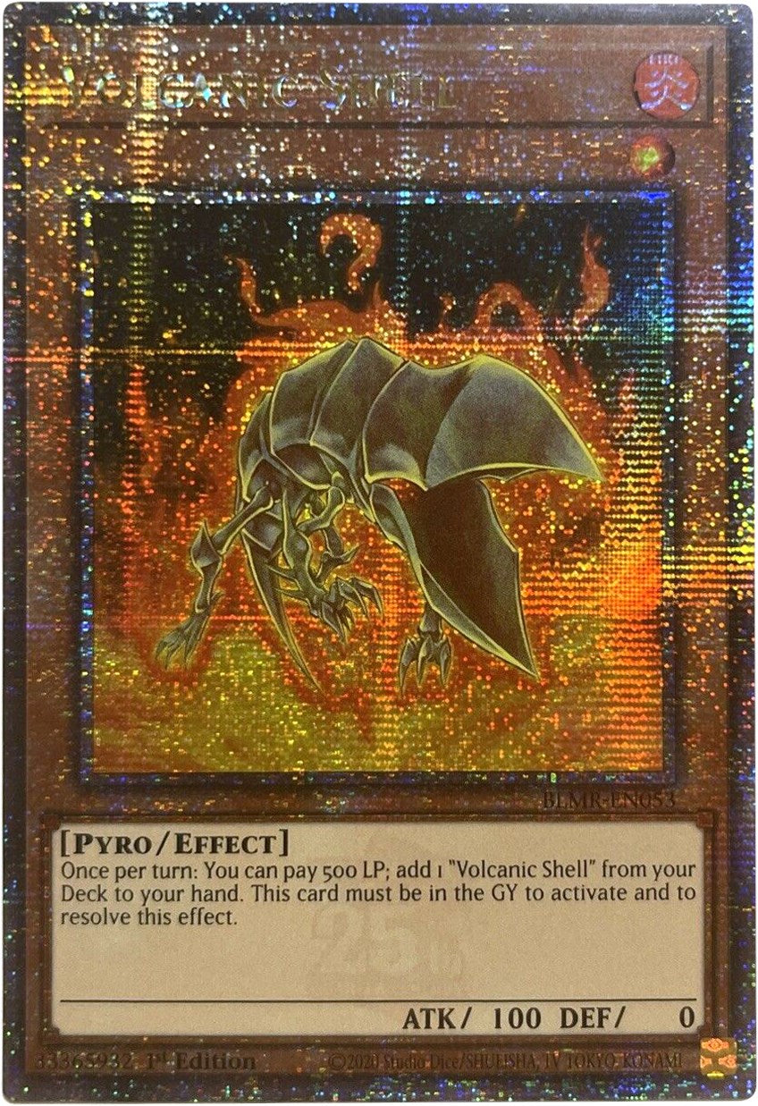 Volcanic Shell [BLMR-EN053] Quarter Century Secret Rare | Exor Games Bridgewater