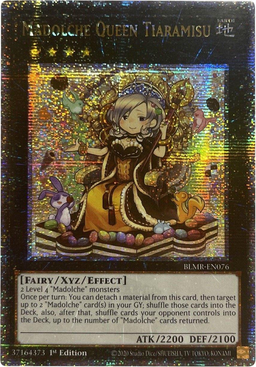 Madolche Queen Tiaramisu [BLMR-EN076] Quarter Century Secret Rare | Exor Games Bridgewater