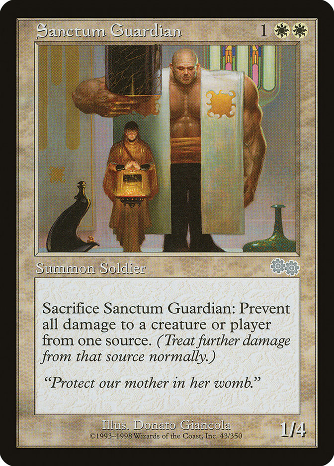 Sanctum Guardian [Urza's Saga] | Exor Games Bridgewater