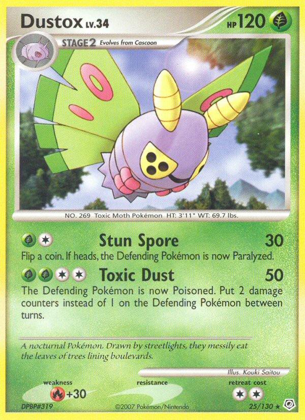 Dustox (25/130) [Diamond & Pearl: Base Set] | Exor Games Bridgewater