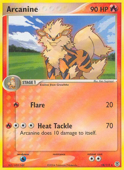 Arcanine (18/112) [EX: FireRed & LeafGreen] | Exor Games Bridgewater