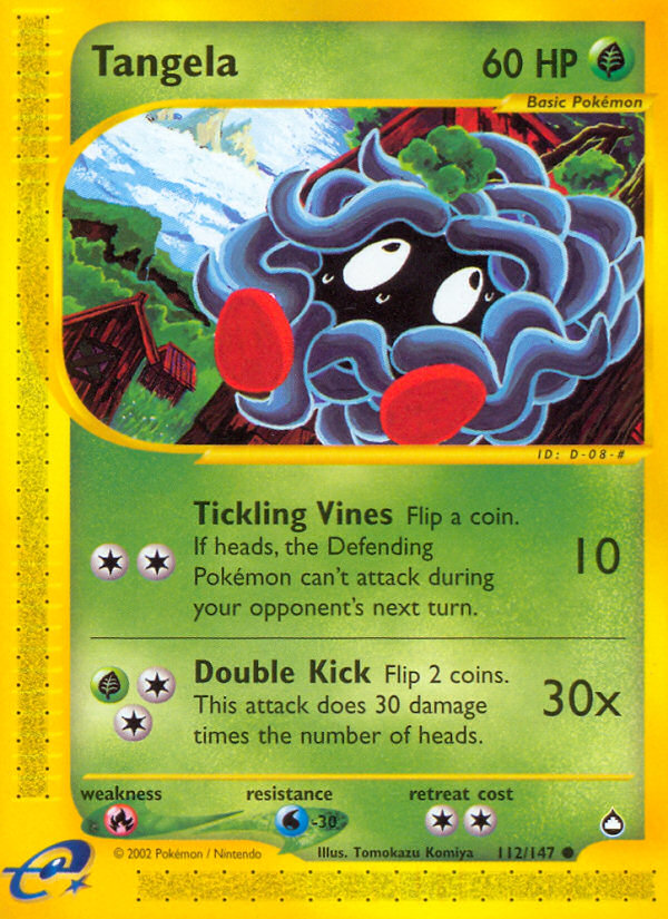 Tangela (112/147) [Aquapolis] | Exor Games Bridgewater