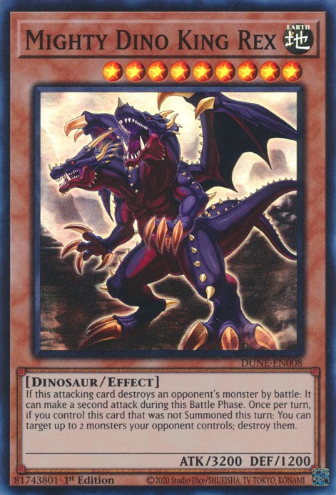 Mighty Dino King Rex [DUNE-EN008] Super Rare | Exor Games Bridgewater