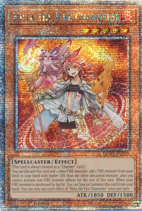 Hiita the Fire Channeler [DUNE-EN026] Quarter Century Secret Rare | Exor Games Bridgewater