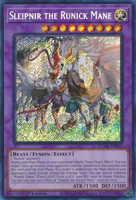 Sleipnir the Runick Mane [DUNE-EN035] Secret Rare | Exor Games Bridgewater