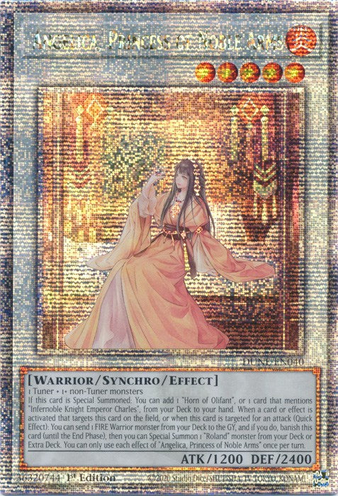 Angelica, Princess of Noble Arms [DUNE-EN040] Quarter Century Secret Rare | Exor Games Bridgewater