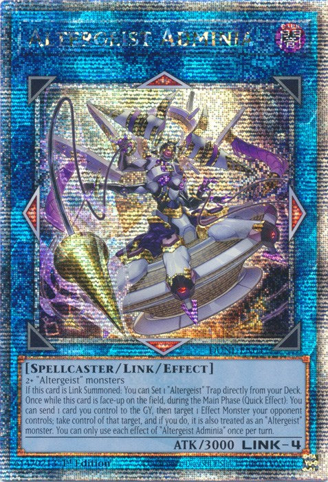 Altergeist Adminia [DUNE-EN047] Quarter Century Secret Rare | Exor Games Bridgewater