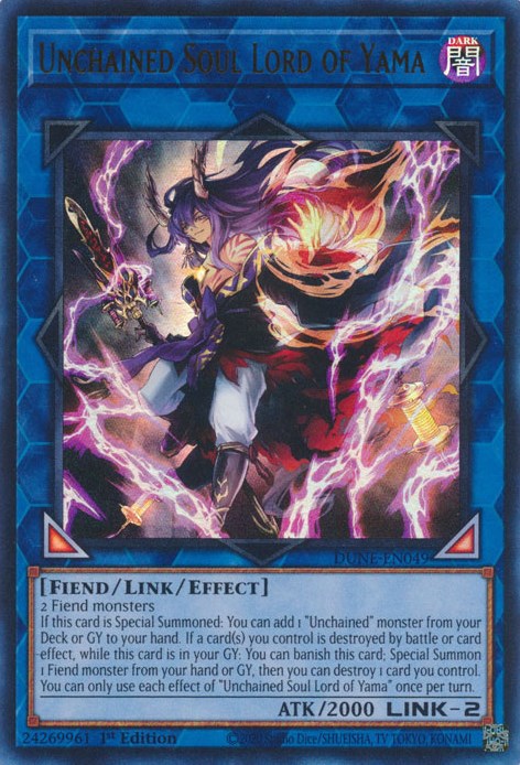 Unchained Soul Lord of Yama [DUNE-EN049] Ultra Rare | Exor Games Bridgewater